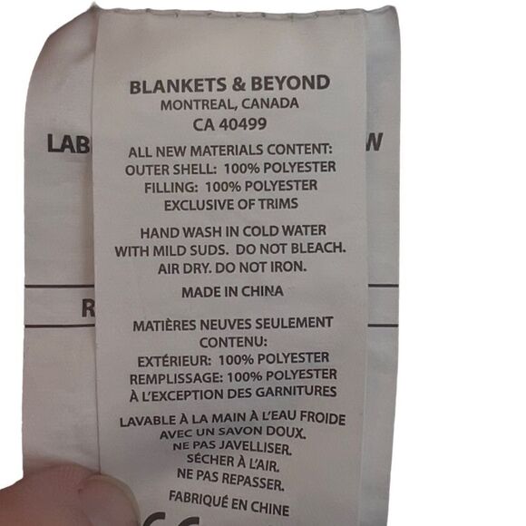 Blankets and Behond Elephant Lovey Blanket Pink White toy plush stuffed - Picture 9 of 11